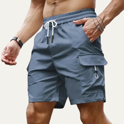 Men's Lightweight Summer Shorts Casual Cotton Beige