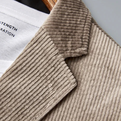Men's Slim Fit Corduroy Blazer Jacket