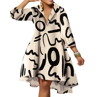 Women's Summer Maxi Dress Boho Print