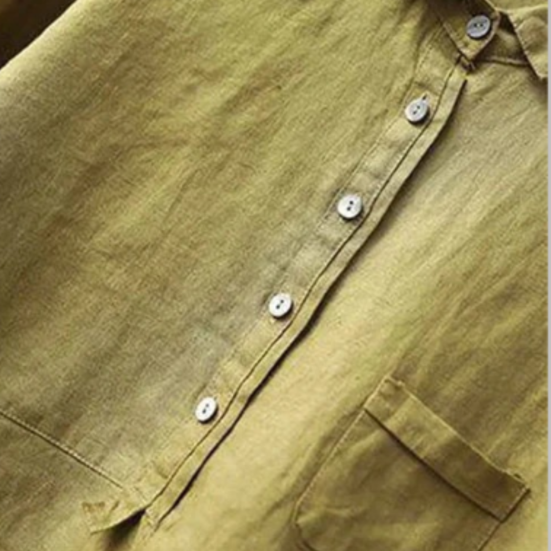 Women's Relaxed Fit Linen Blouse