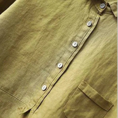 Women's Relaxed Fit Linen Blouse