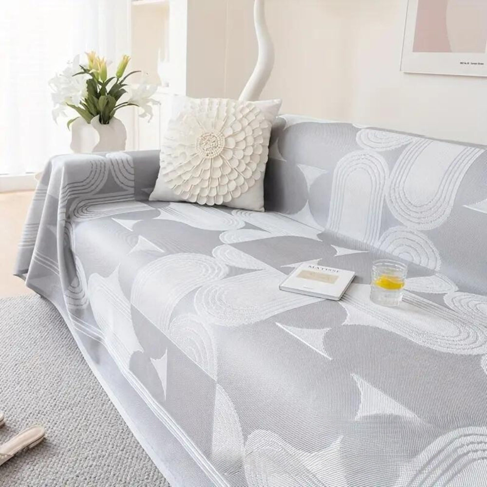 Sofa Cover Cooling Breathable Elegant Design Beige - Vonnera
