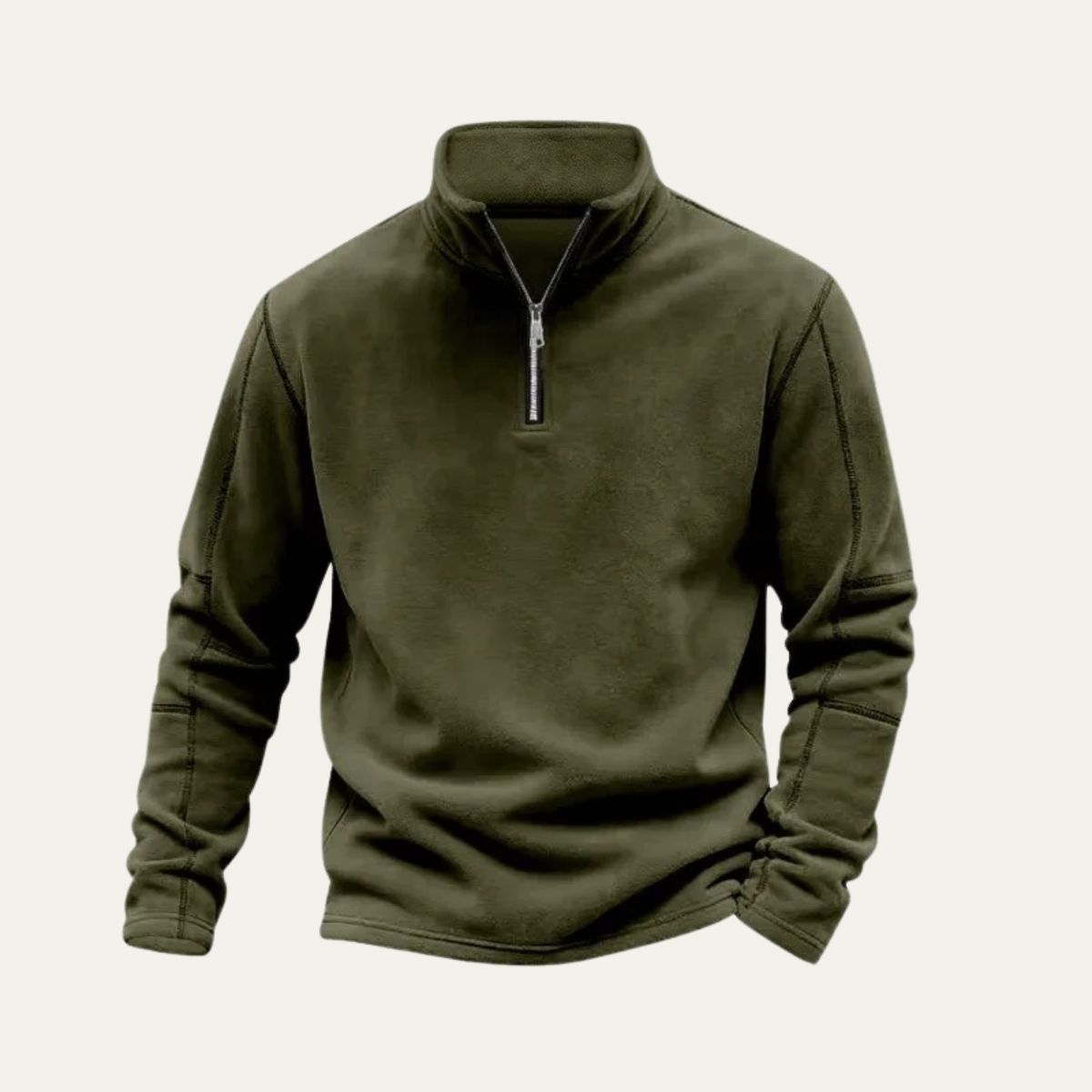 Men's Quarter Zip Fleece Sweater Warm
