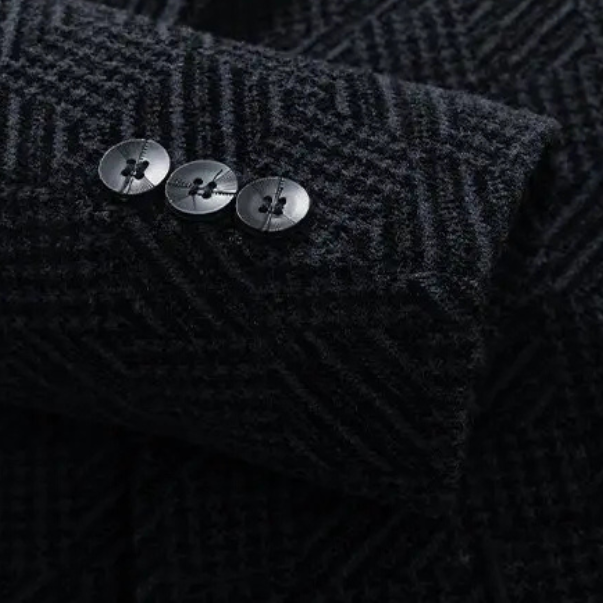 Men's Fleece Lined Textured Winter Blazer