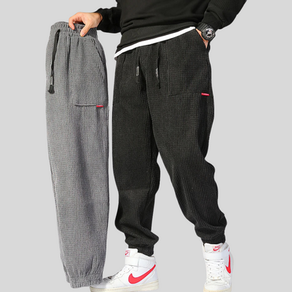 Men's Wide Corduroy Joggers Relaxed Fit