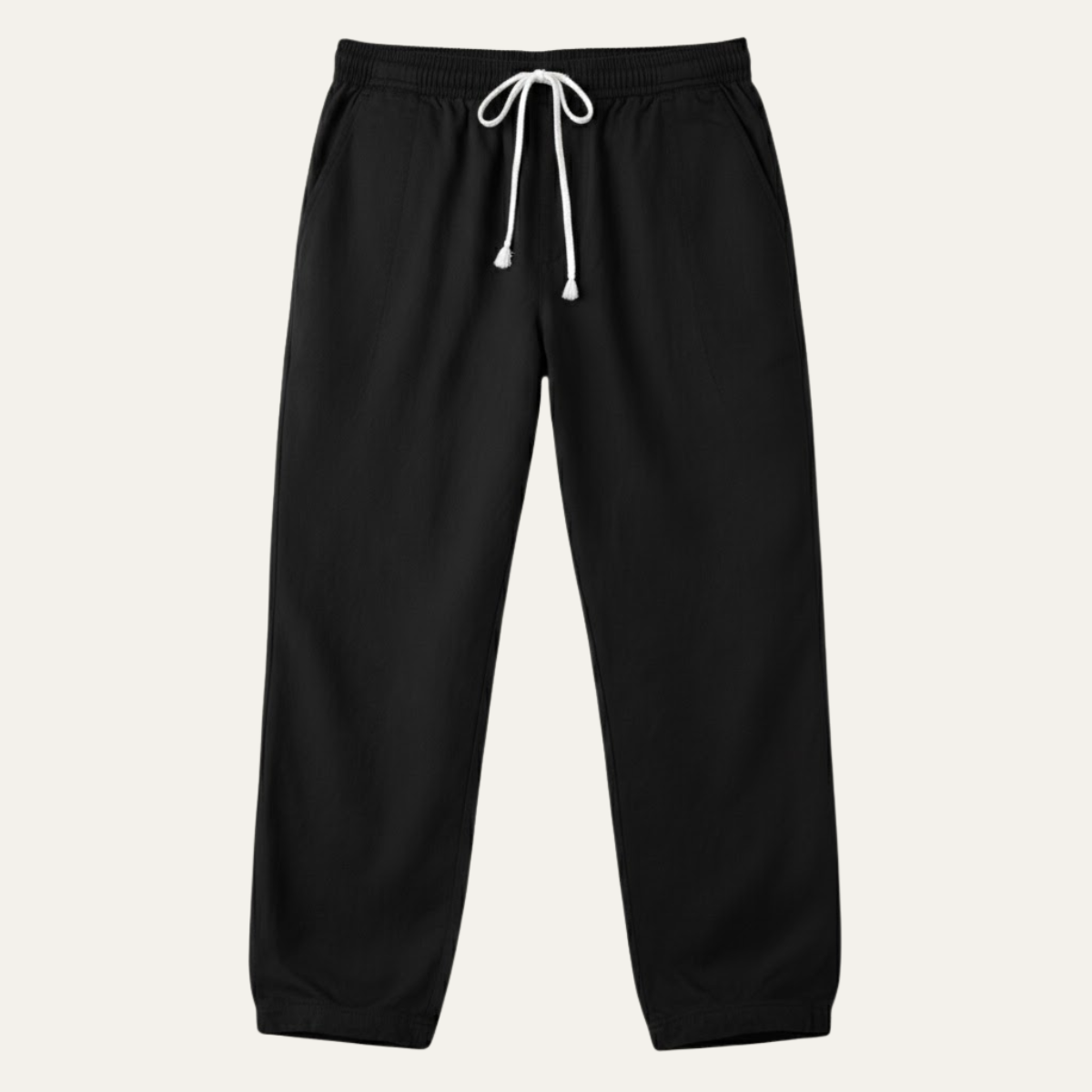 Men's Cotton Linen Drawstring Pants Loose Fit