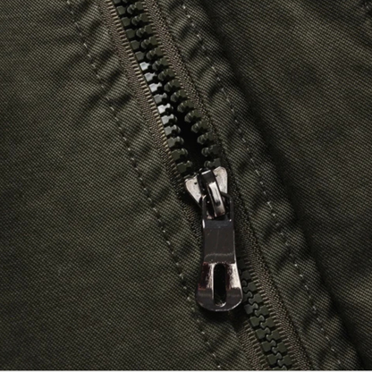 Men's Military Cargo Jacket Cotton Army Green