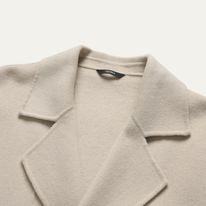 Men's Wool Peacoat Double Breasted Navy Blue