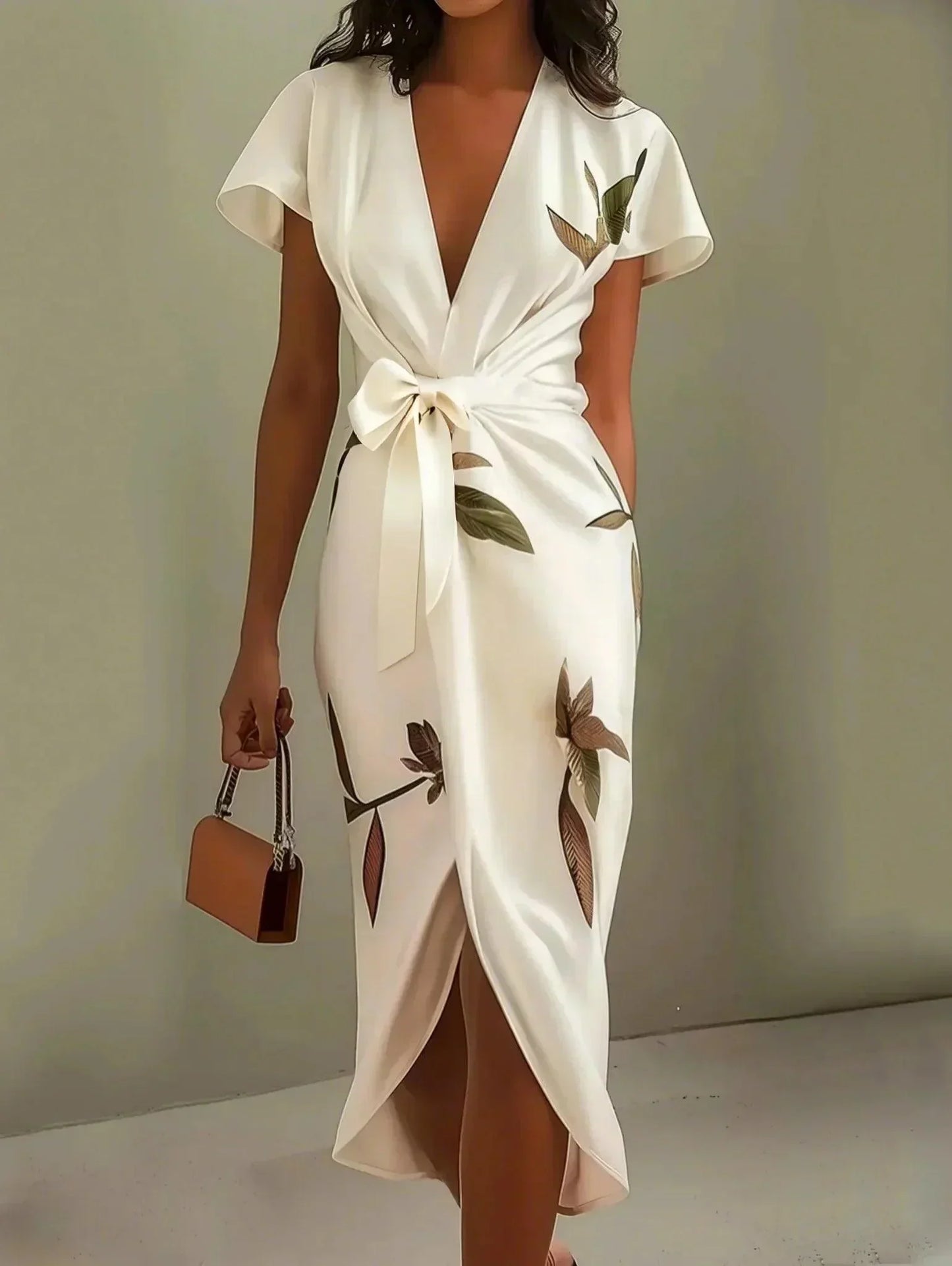 Women's Wrap Dress Adjustable Waist - Vonnera