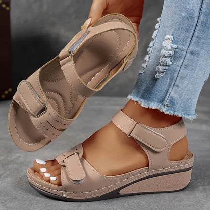 Women's Open-Toe Adjustable Strap Sandals