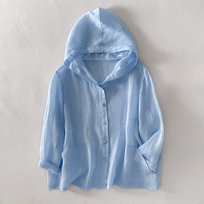 Women's Linen Hoodie