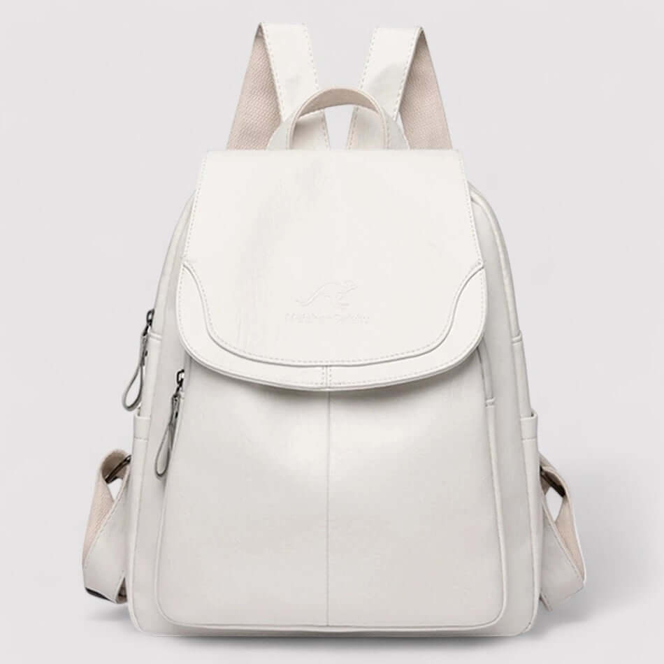 Luxe Faux Leather Backpack - Vonnera