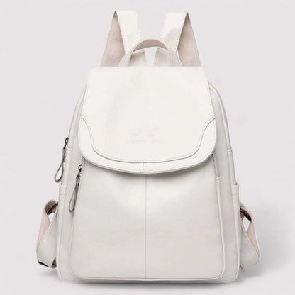 Luxe Faux Leather Backpack - Vonnera