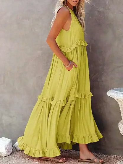 Courtney™ | Elegant Sleeveless Dress with Ruffles