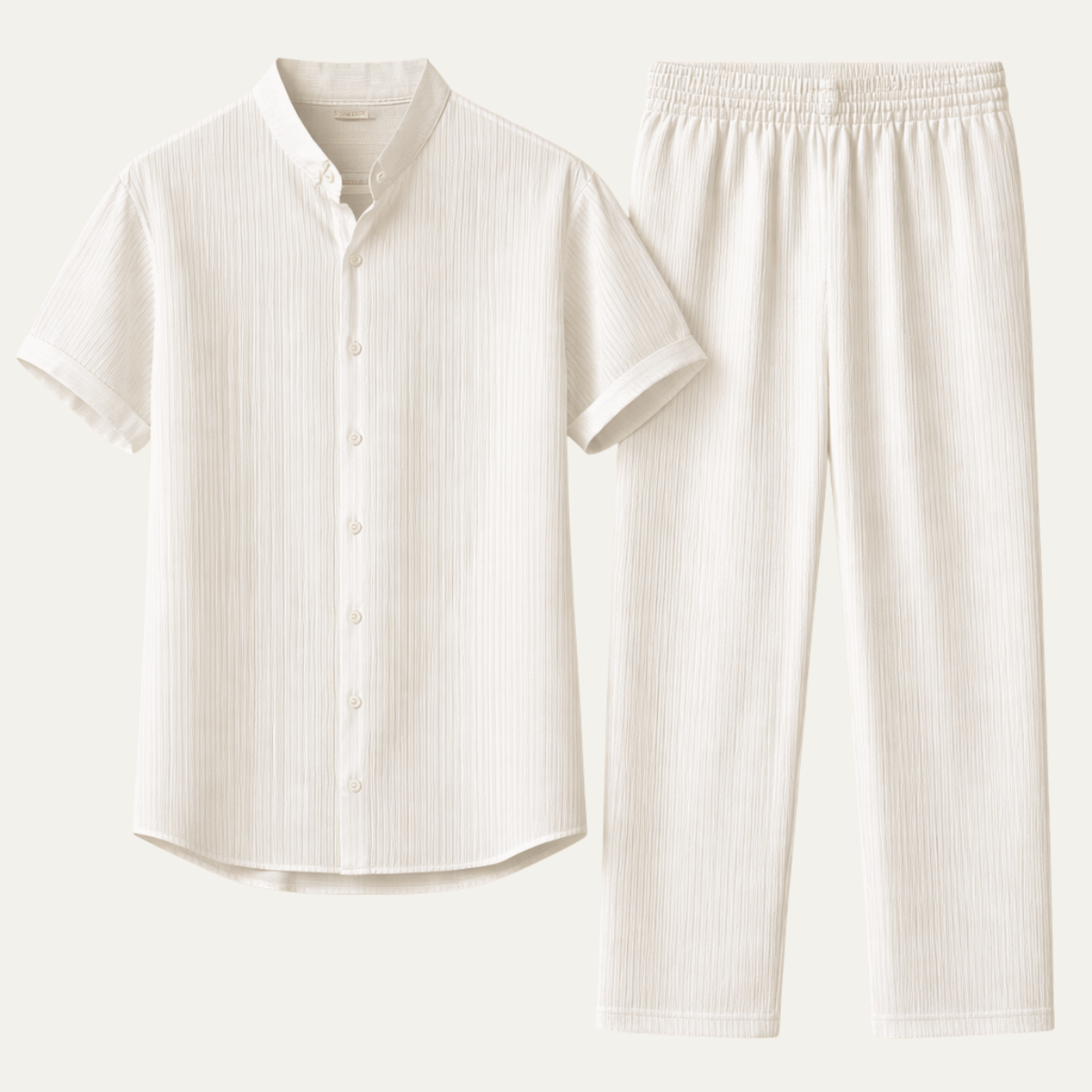 Men's Short Sleeve Shirt Pants Set Casual Summer Outfit - Vonnera