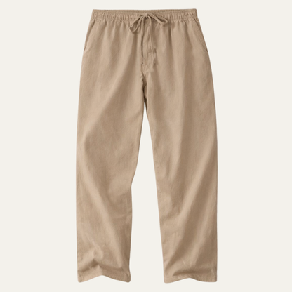 Men's Linen Wide Leg Casual Pants - Vonnera