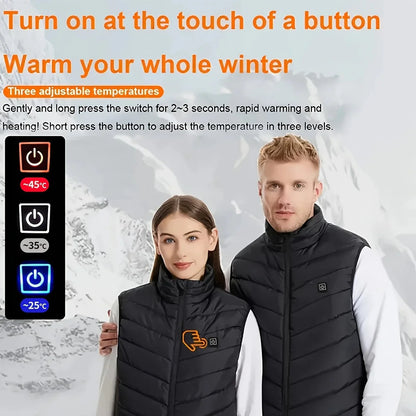 USB Heated Vest Electric Body Warmer Jacket