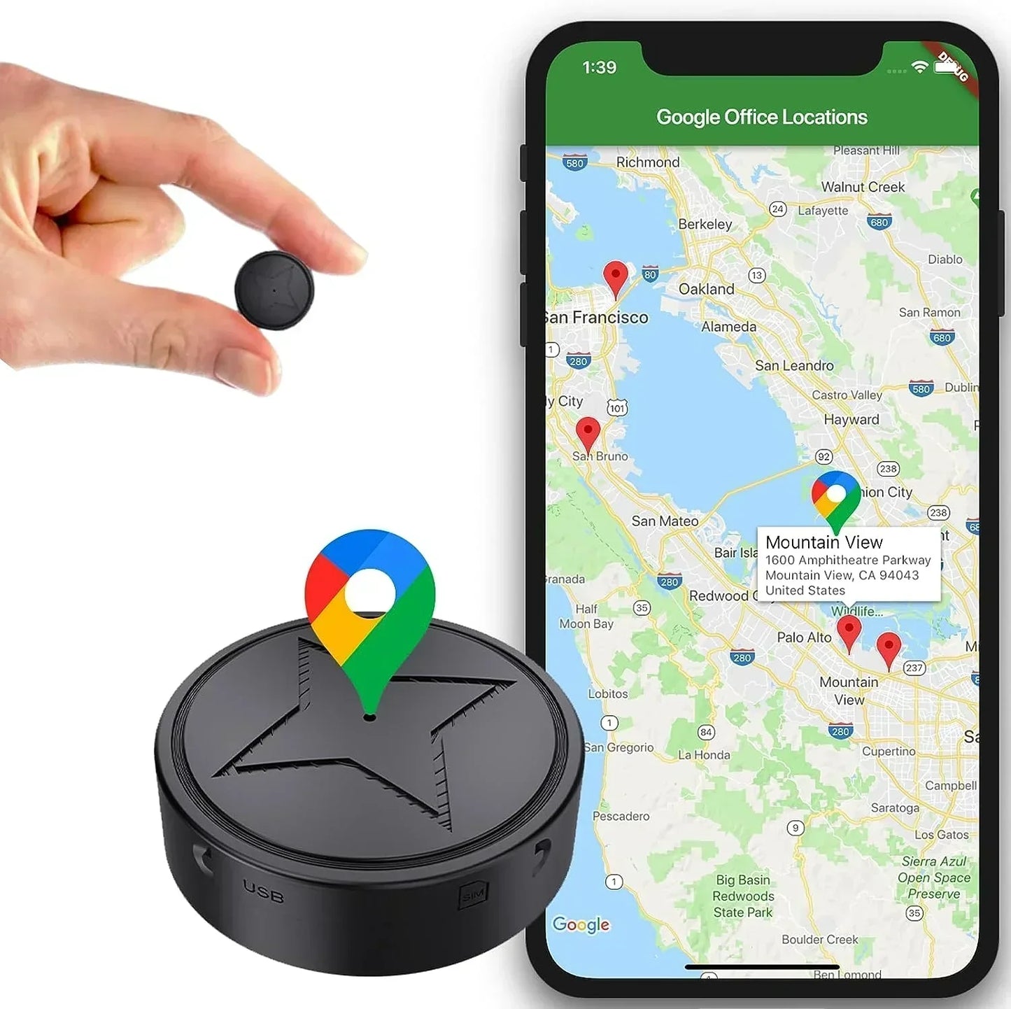 Magnetic GPS Tracker Small Waterproof - Vonnera