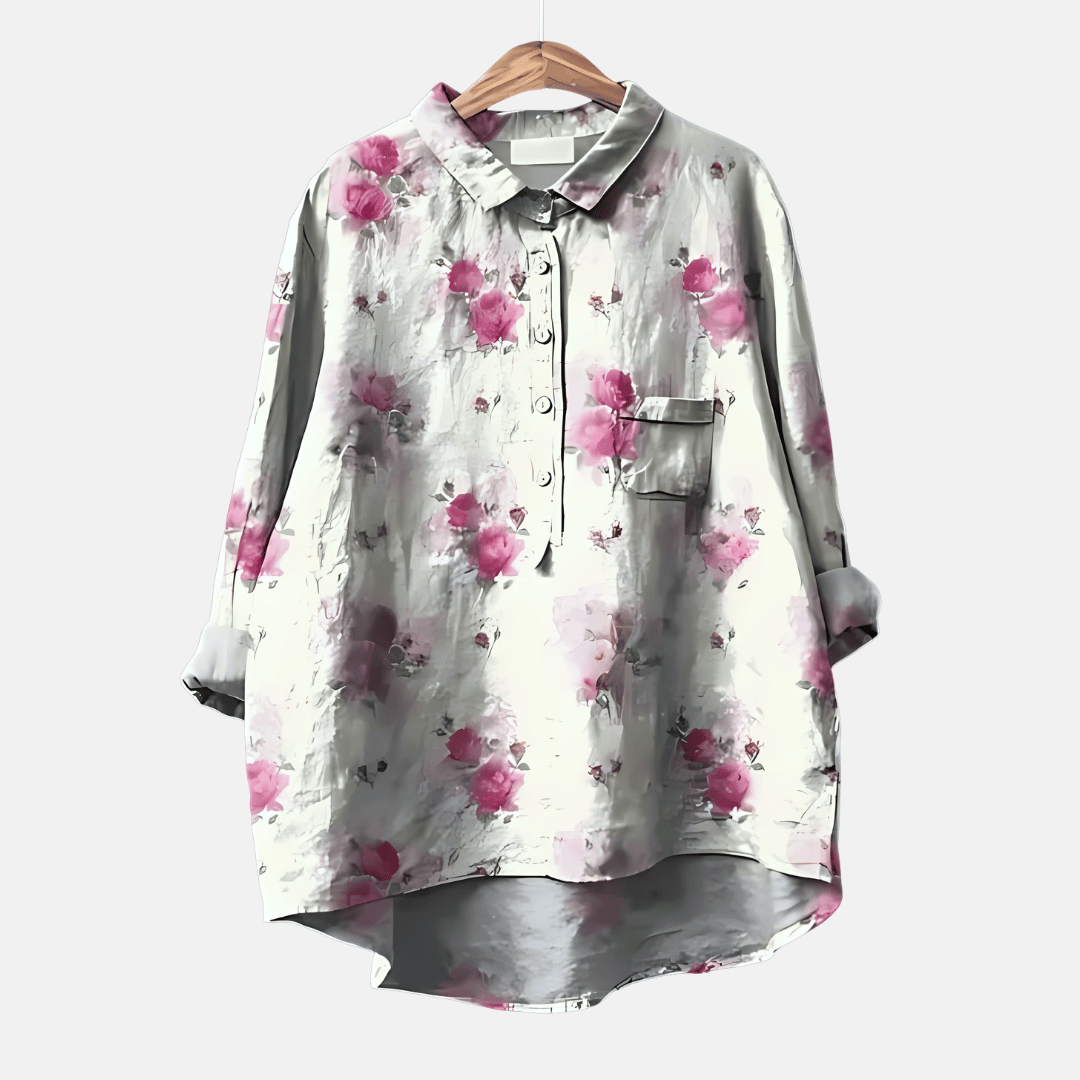 Women's Loose Fit Long Blouse - Vonnera