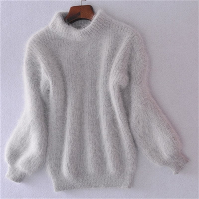 Women's Mohair Turtleneck Sweater