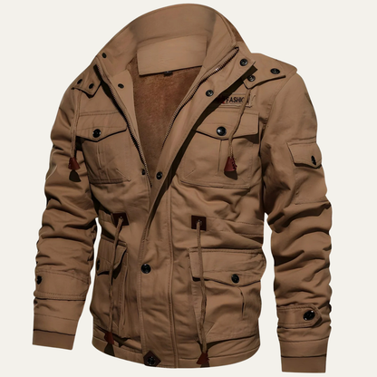 Lonsdale Men's Tactical Jacket Waterproof Military Style