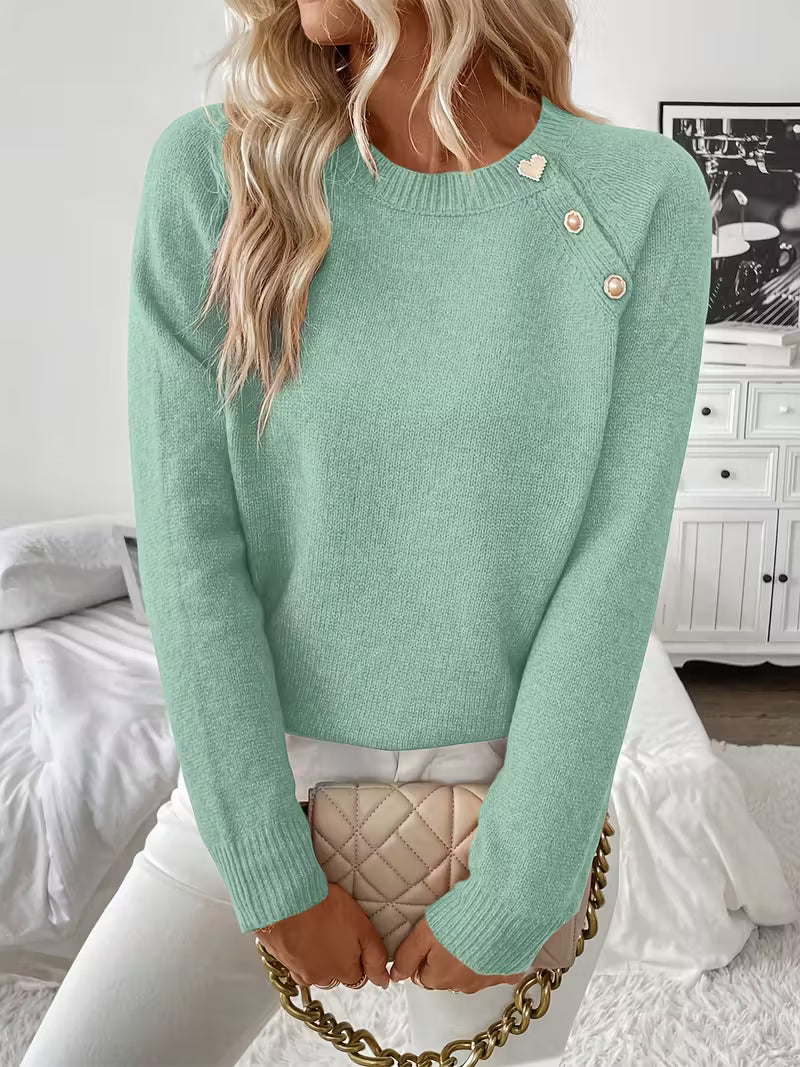 Women's Long Sleeve Knitted Sweater