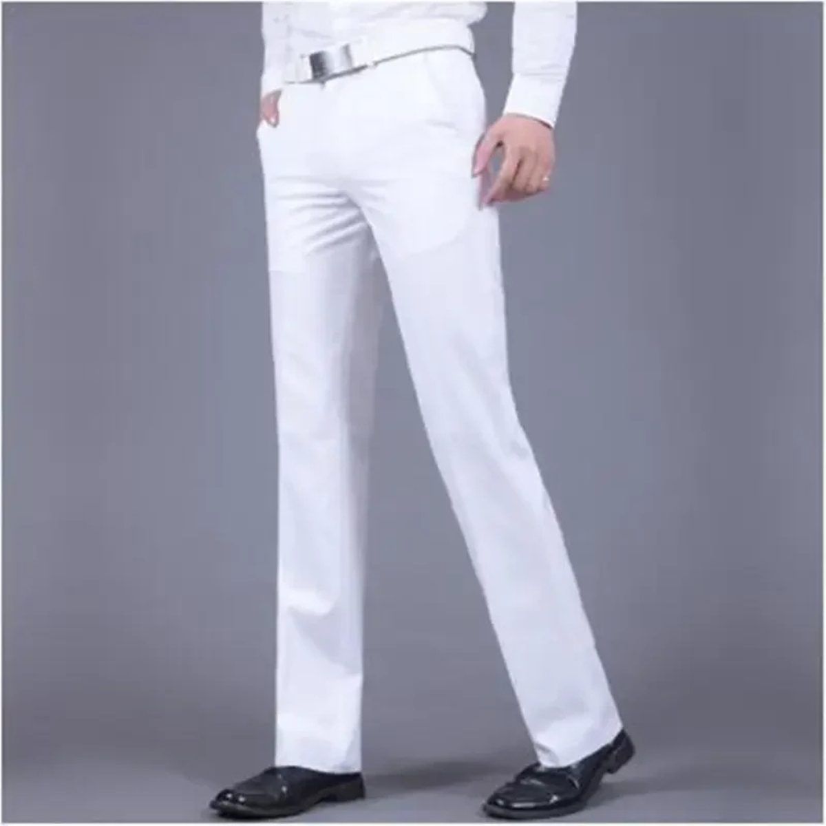 Men's Slim Fit Dress Pants Wrinkle Resistant