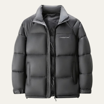 Men's Black Lightweight Puffer Jacket - Vonnera