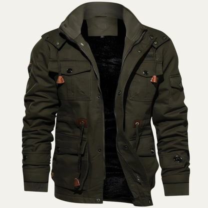 Lonsdale Men's Tactical Jacket Waterproof Military Style