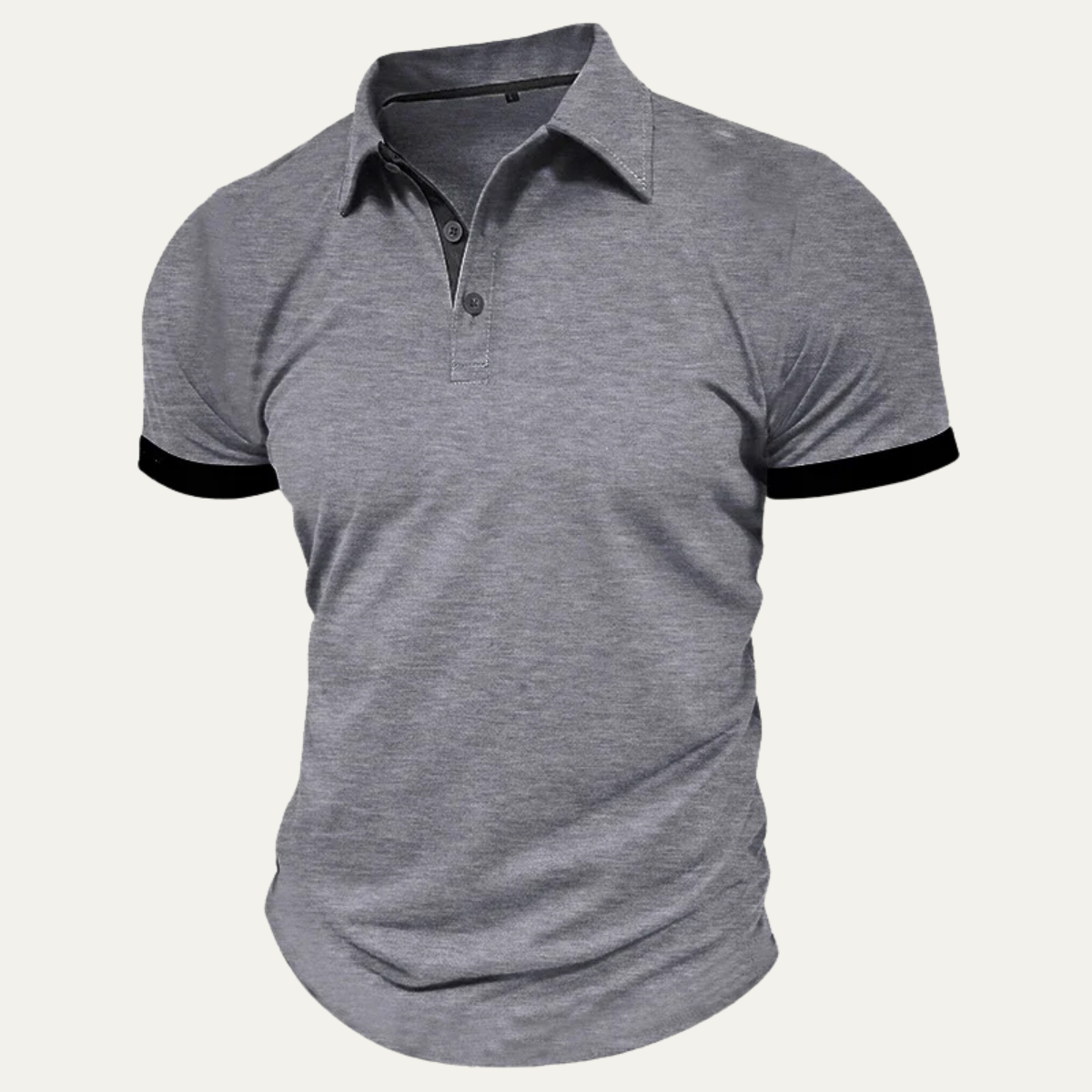 Men's Slim Fit Polo Shirt Cotton Summer Blue