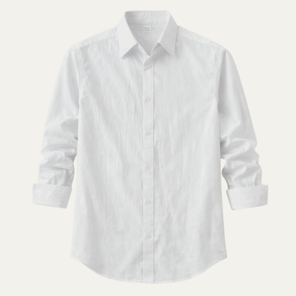 Men's Linen Cotton Casual Dress Shirt - Vonnera