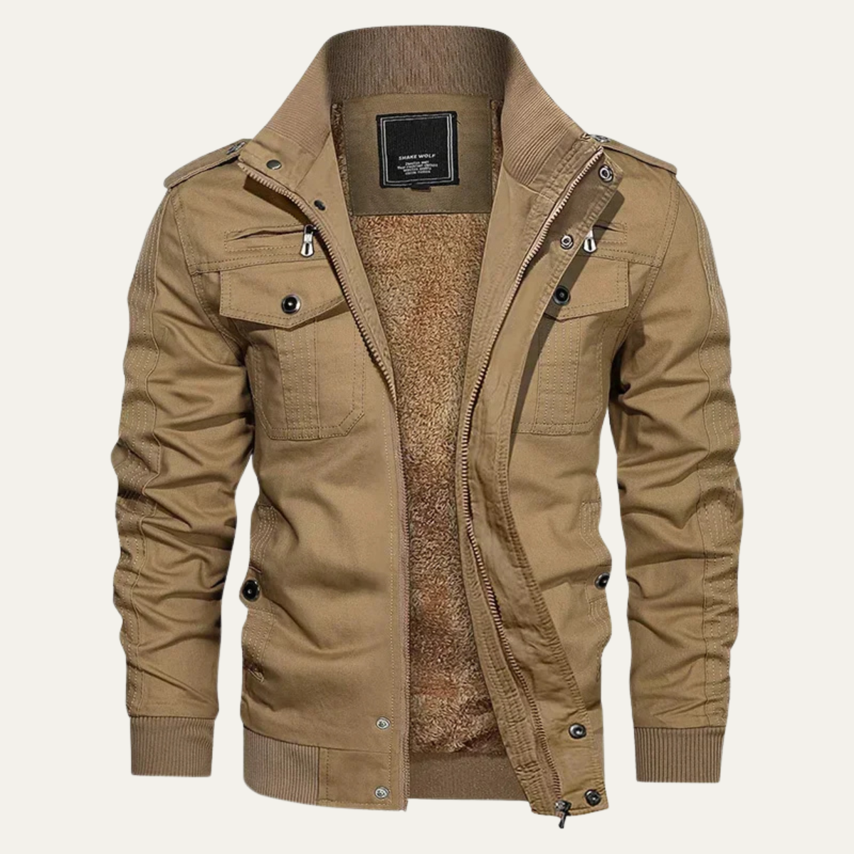Men's Fleece Lined Bomber Jacket Warm