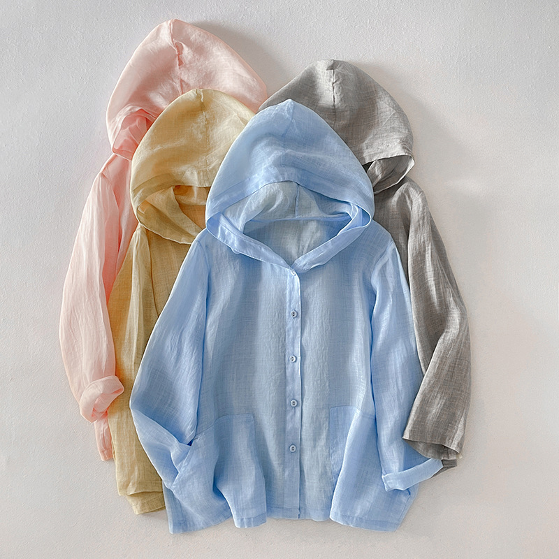 Women's Linen Hoodie