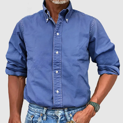 Men's Long Sleeve Shirt Classic Cotton