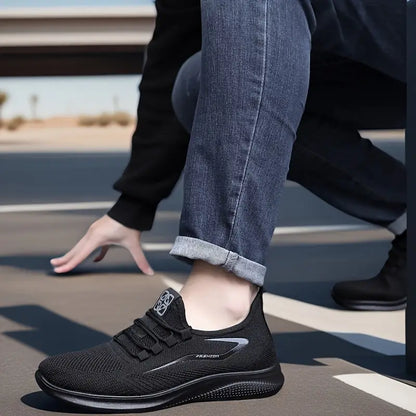 Mens Lightweight Lace Up Casual Sneakers