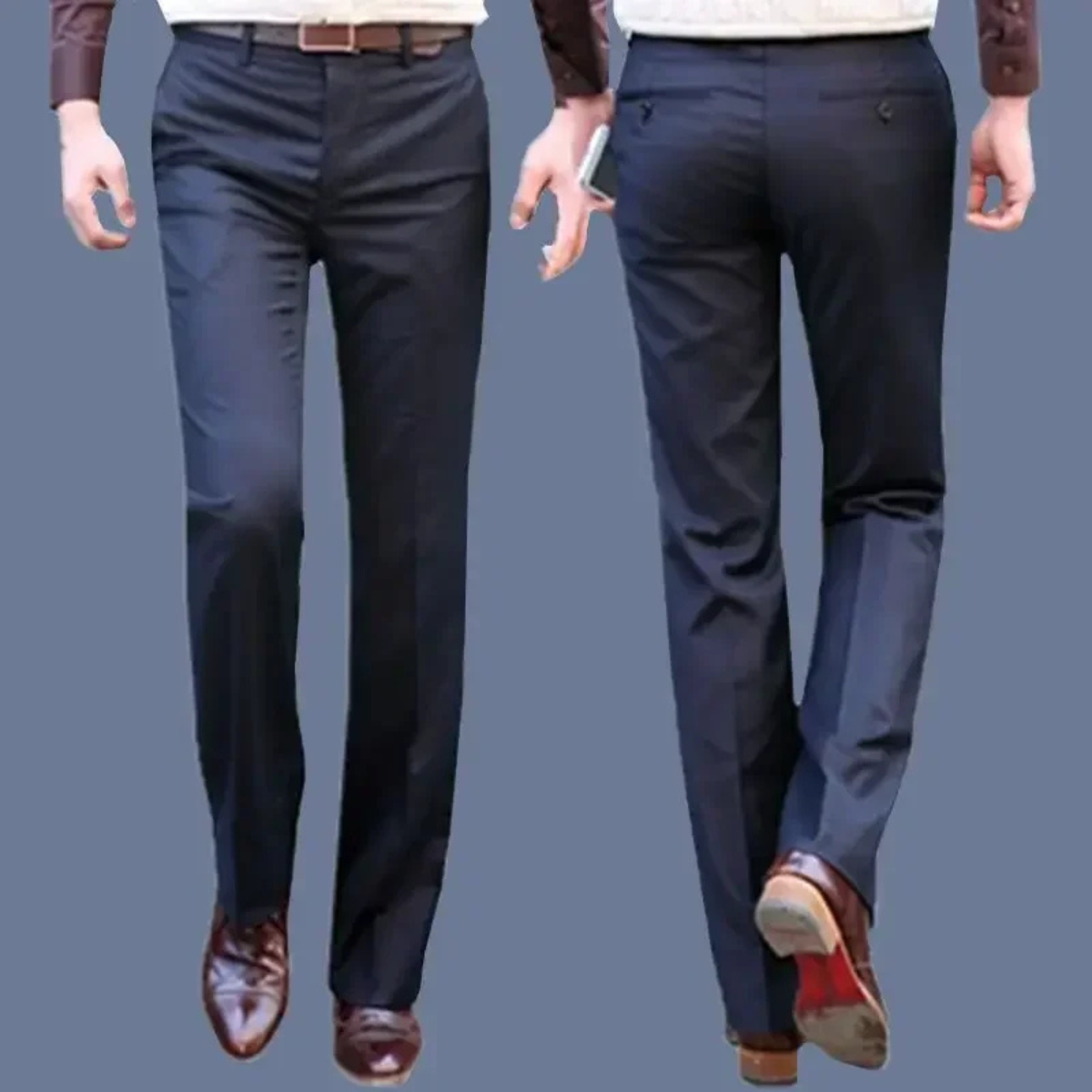 Men's Slim Fit Dress Pants Wrinkle Resistant