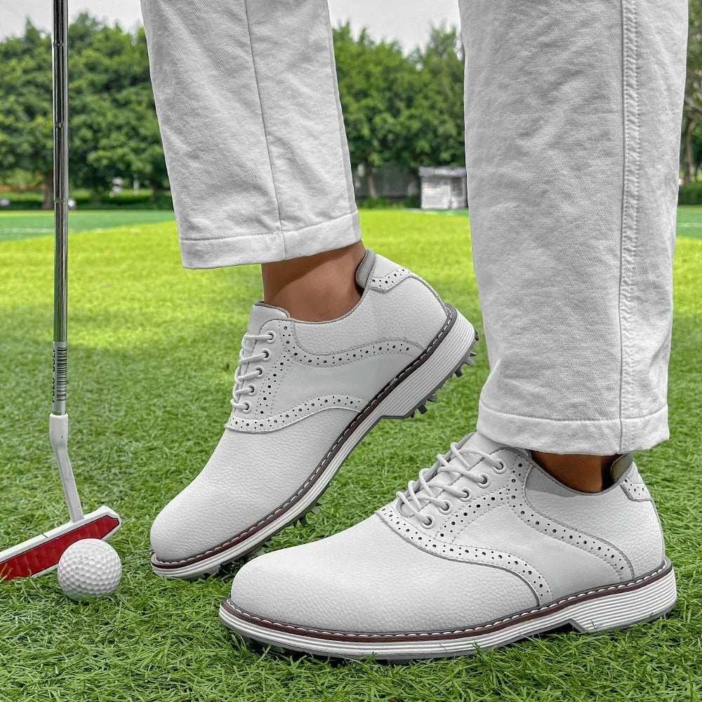 Classic Golf Brogues Leather Brown