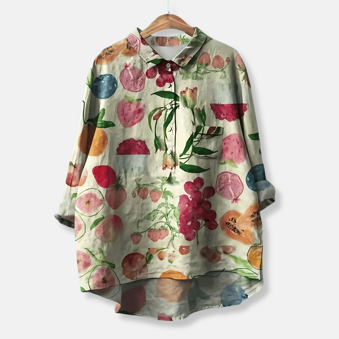 Women's Loose Fit Long Sleeve Blouse