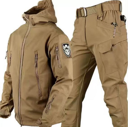 Men's 2-Piece Suit Multi Pocket Jacket And Pants