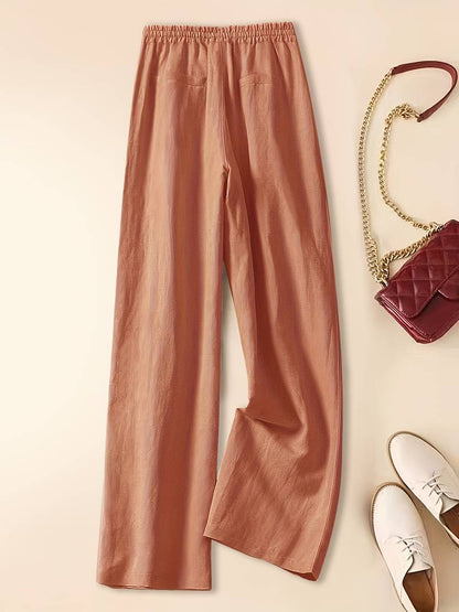 Women's Wide Leg Drawstring Pants