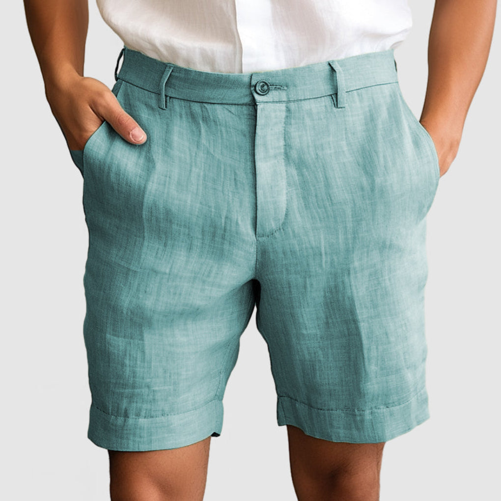 Men's Cotton Linen Casual Shorts