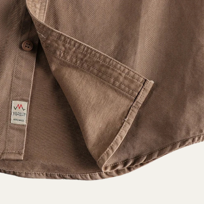 Men's Utility Shirt Jacket Vintage Washed Cotton