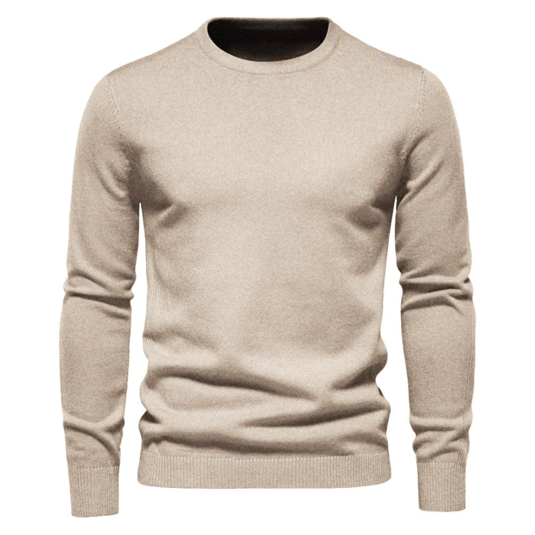 Men's Long Sleeve Sweater Solid - Vonnera