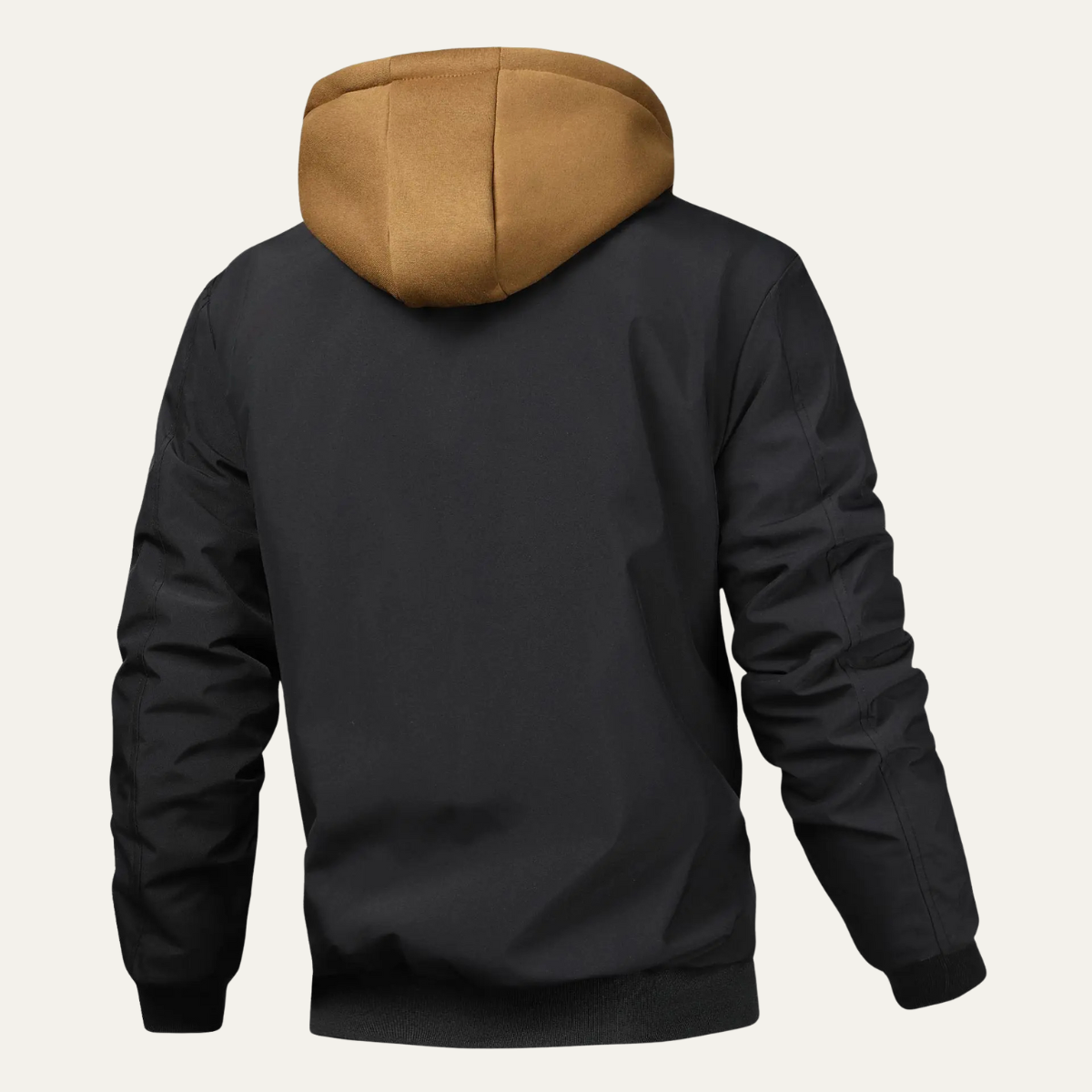 Lecco Men's Hooded Bomber Jacket Multi Layer