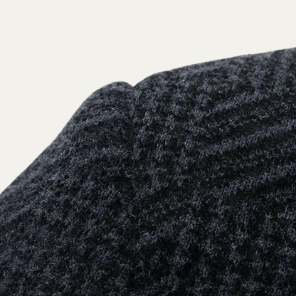 Mens Chenille Blazer Soft Fur Lined Navy