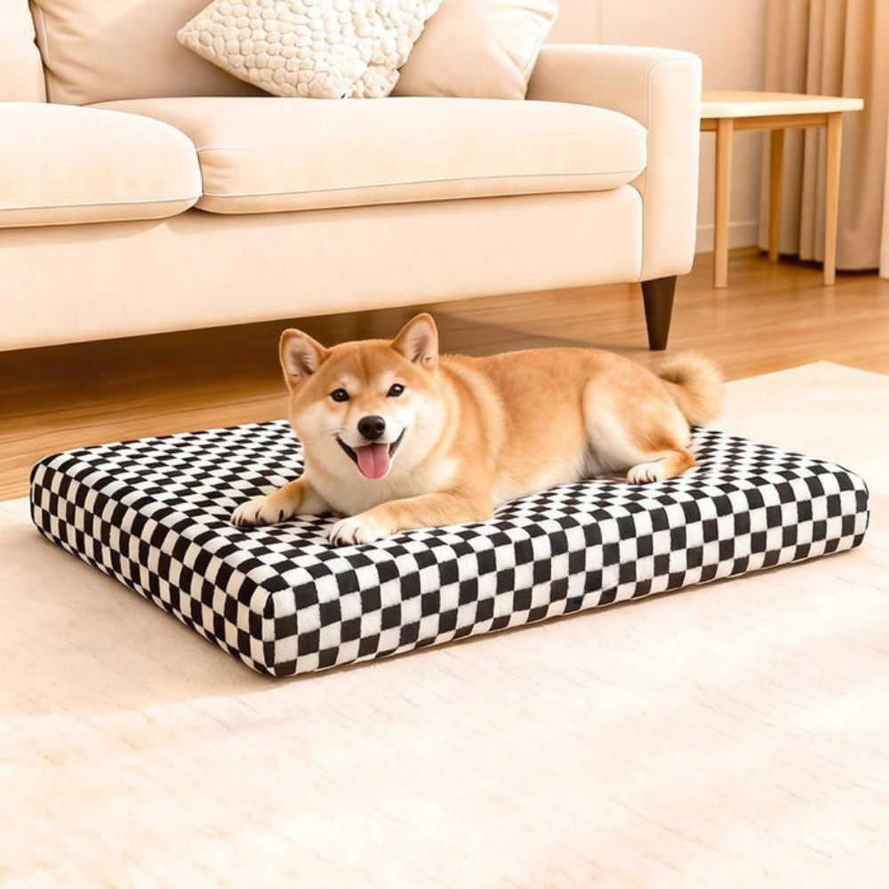 Orthopedic Dog Bed Memory Foam Square Mattress