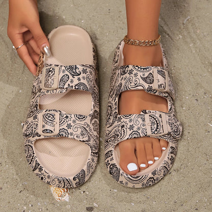 Women's Flat Sandals Adjustable Buckle Strap
