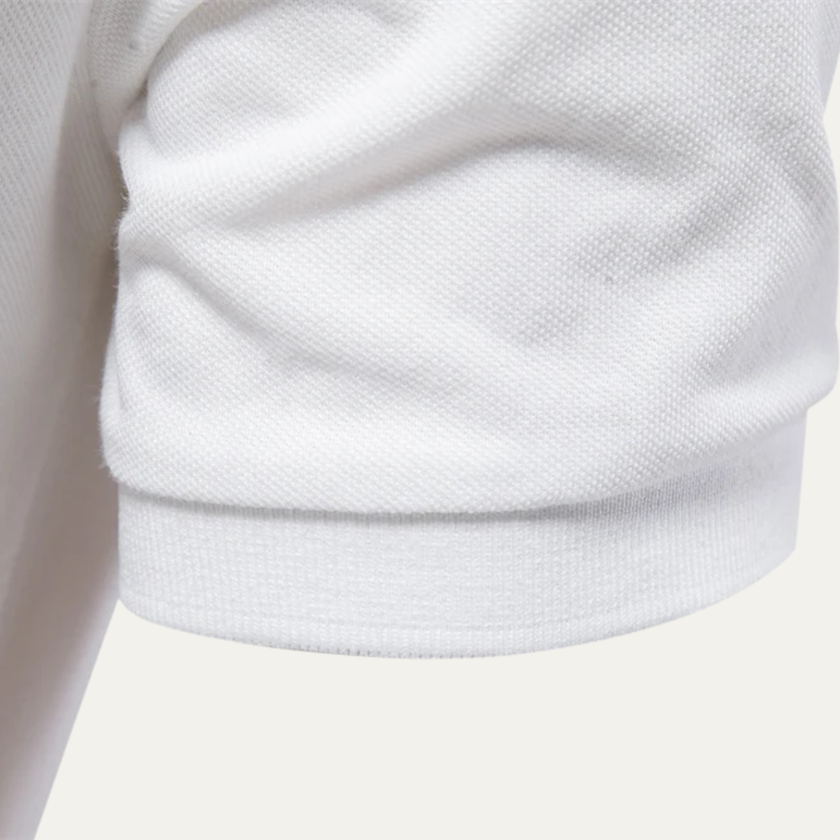 Men's Cotton Polo Shirt Classic White