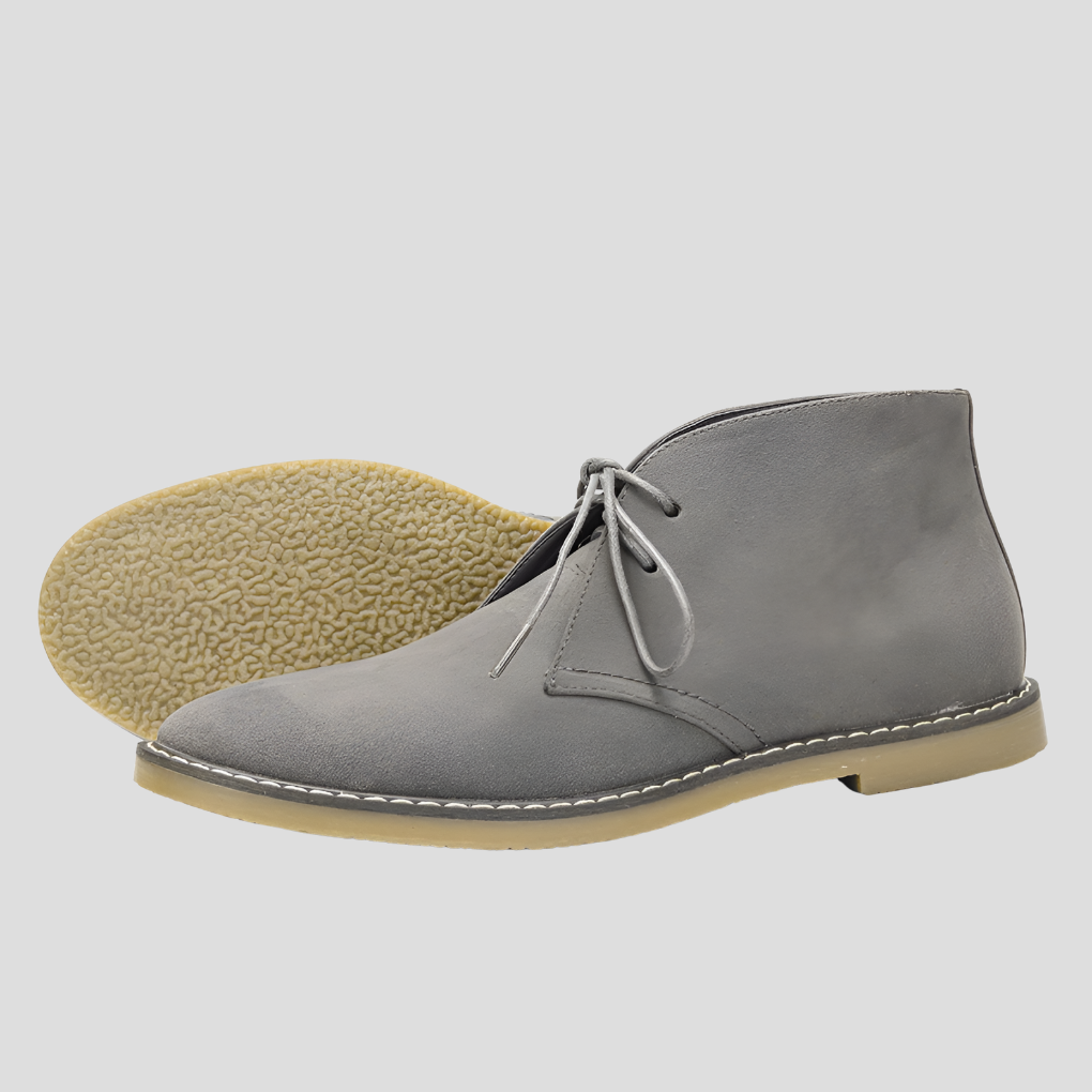 Men's Desert Boots Vintage Style Leather Brown