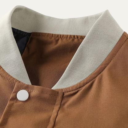Men's Casual Bomber Jacket Zip Up